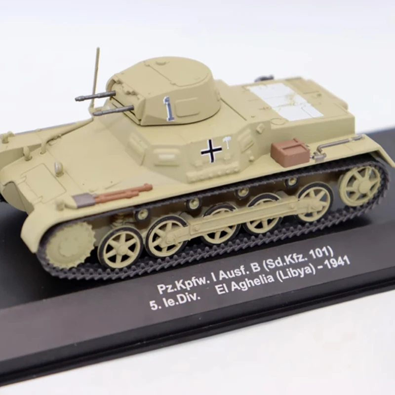 

Bulk Diecast 1:43 Scale pz.kpfw.I AUSF. B 1941 Tank Alloy Military Model Collection Souvenir Toy Gift Static Display