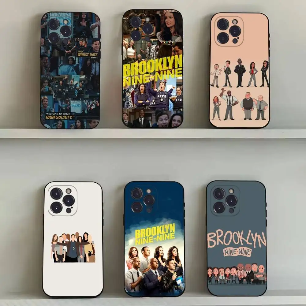 

B-Brooklyn Nine-Nine 99 Phone Case For iPhone 16,15,14,13,12,11,Pro,Max,Plus,X,XS,SE4,E,Mini,Soft Black Case