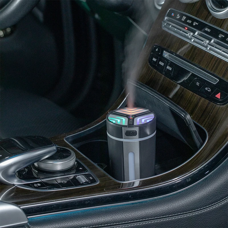 

Fresh Wireless Charging Cold Mist Portable Air Light Emitting Diode Light Car Humidifier Diffuser