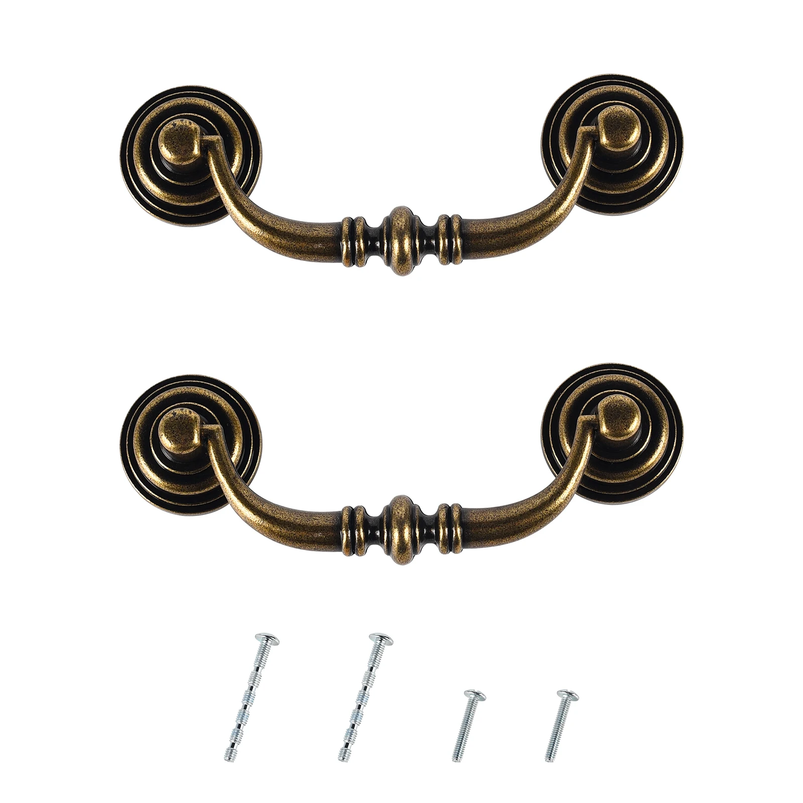 Antique Drawer Knobs Bedroom Pulls Shoe Organizer Pull Bronze Handle Kitchen Cabinet Door Handle Retro Handles For Furniture