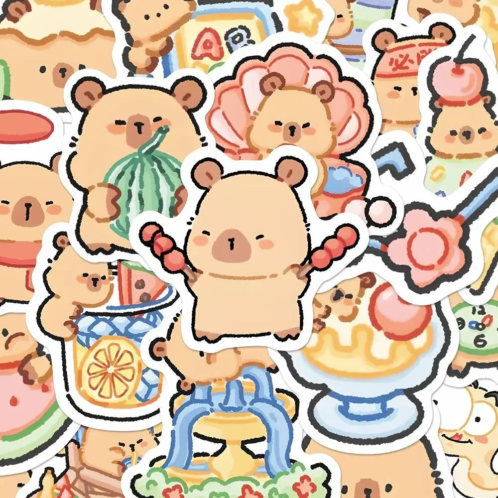 10/30/50PCS น่ารัก kapibara สติกเกอร์น่ารักการ์ตูน capybara สติกเกอร์ตกแต่ง