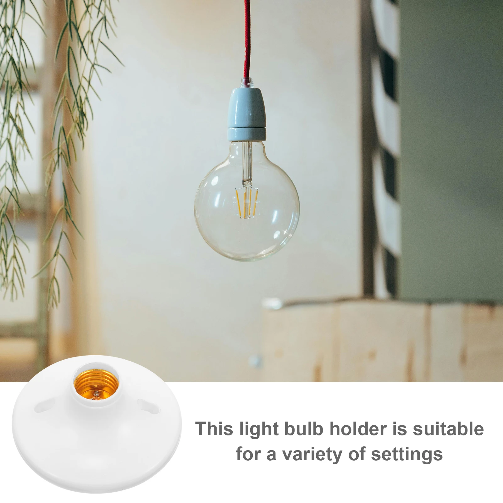 

10 Pcs Flat Lamp Holder E27 Socket Mount Solid Copper Bulb Light Sockets Base Lamps Home Decor Commercial Spaces