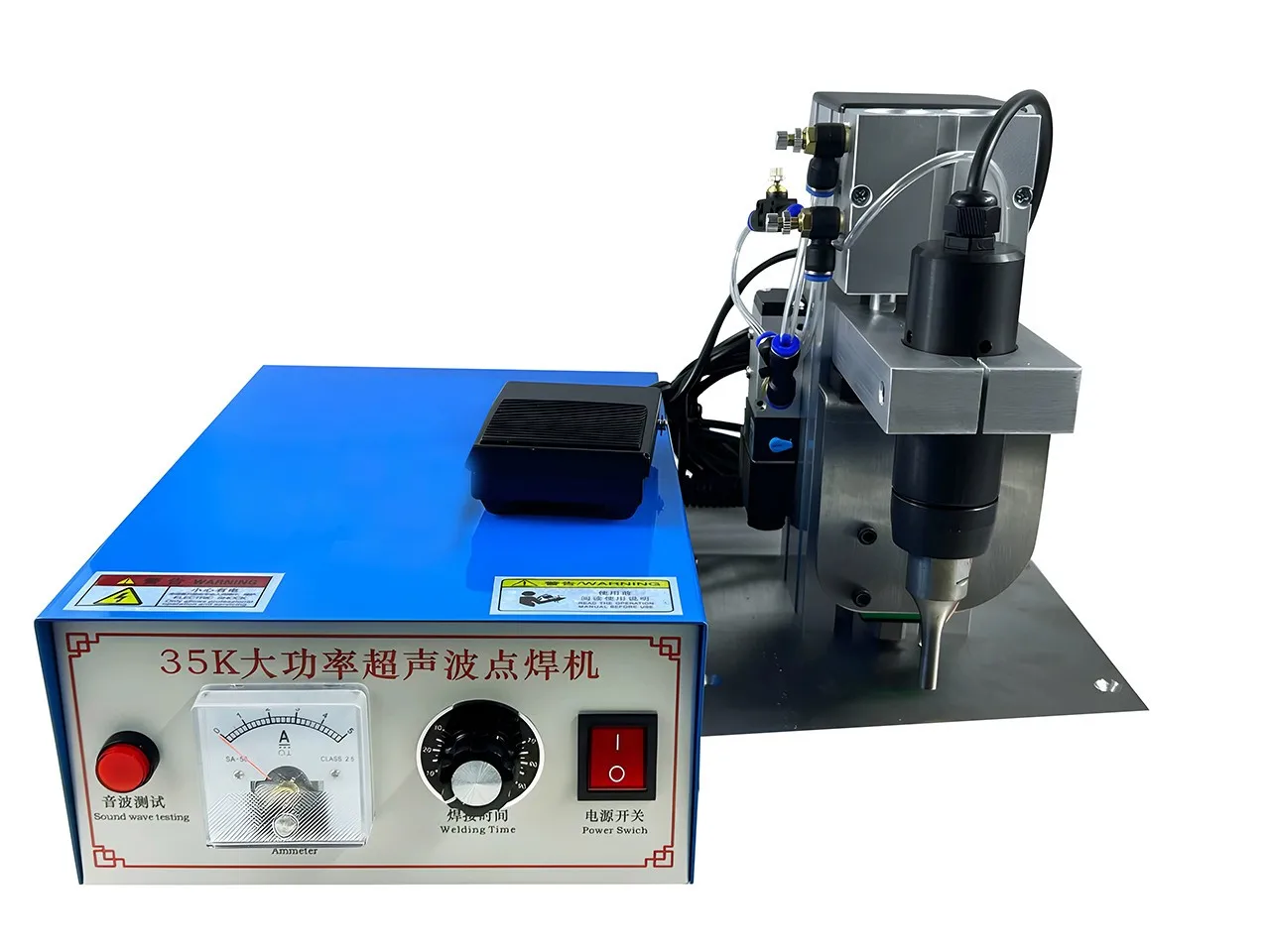 35KHz 1200W Pneumatic Ultrasonic Plastic Welder Ultrasonic Spot Welding Machine 110V 220V