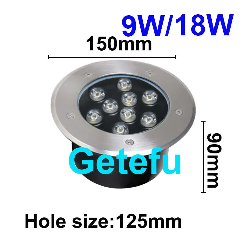 NEUE 5W/6W/7W/9W/12W/15W18W 24W LED Outdoor Boden Garten boden LED Unterirdischen Vergraben Lampe Spot Landschaft Licht AC110V 220V IP67 – Detail 12