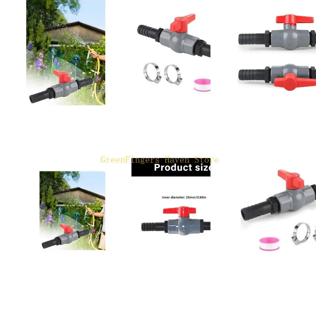 F68D Multipurpose Pool Valves Connectors With Barbed Hose Nozzles Diameter 25mm