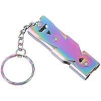 Stainless Steel Whistle Dog Bird Training Accessory Loud Sound Portable Outdoor Camping Survival Call Whistle Colorful Pet