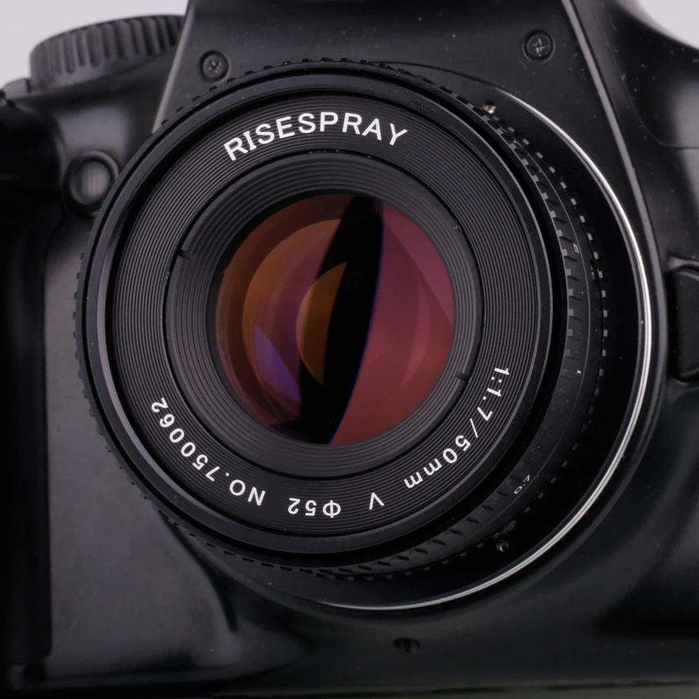 Neues 50mm F1.7 Große Blendenöffnung Standard-Objektiv Vollformat Porträt Manuelles Fokus-Objektiv für Canon EOS EF M42 Nikon F PK SLR-Kamera – Detail 4