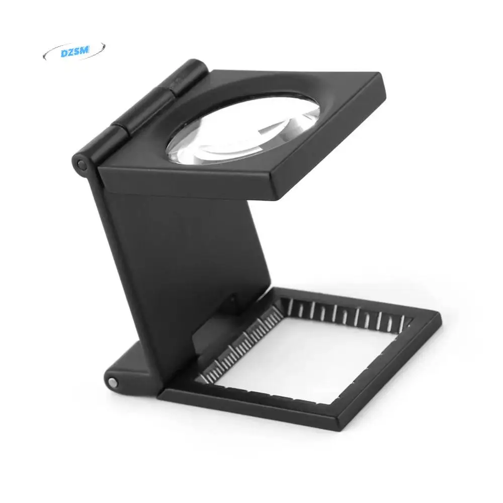 

Convenient Mini Magnifier Magnifying Glass Reading Durable Pocket Magnifier Black Compact 10X Magnifying Glass Elderly