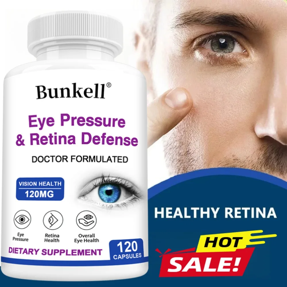 Eye Pressure & Retina Defense Supplement Capsules for Healthy Vision, Healthy Eye Pressure Levels, Overall Eye Health