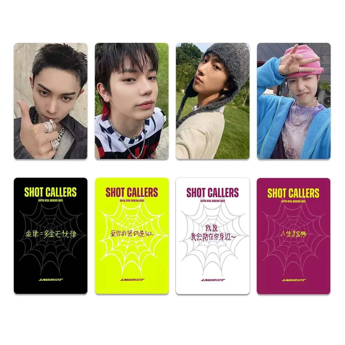 4PCS Korean Hot Idol LNGSHOT New Album 