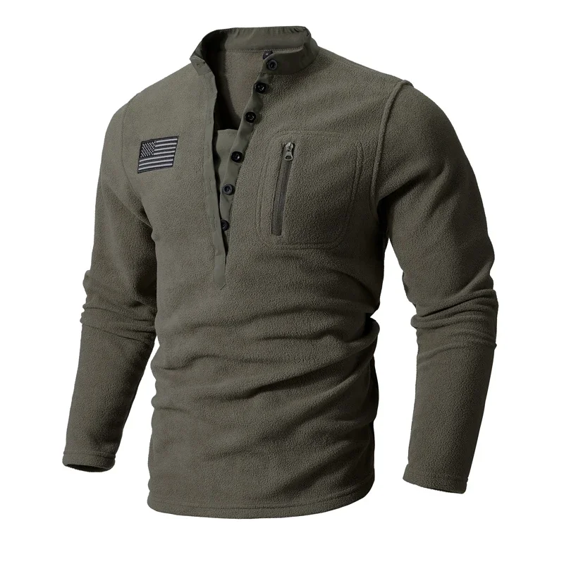 Men's Clothing Trainning Tactical Top 2023 NEW Long Sleeved Warm Tshirt Windproof Pullover For Men Sweatshirt