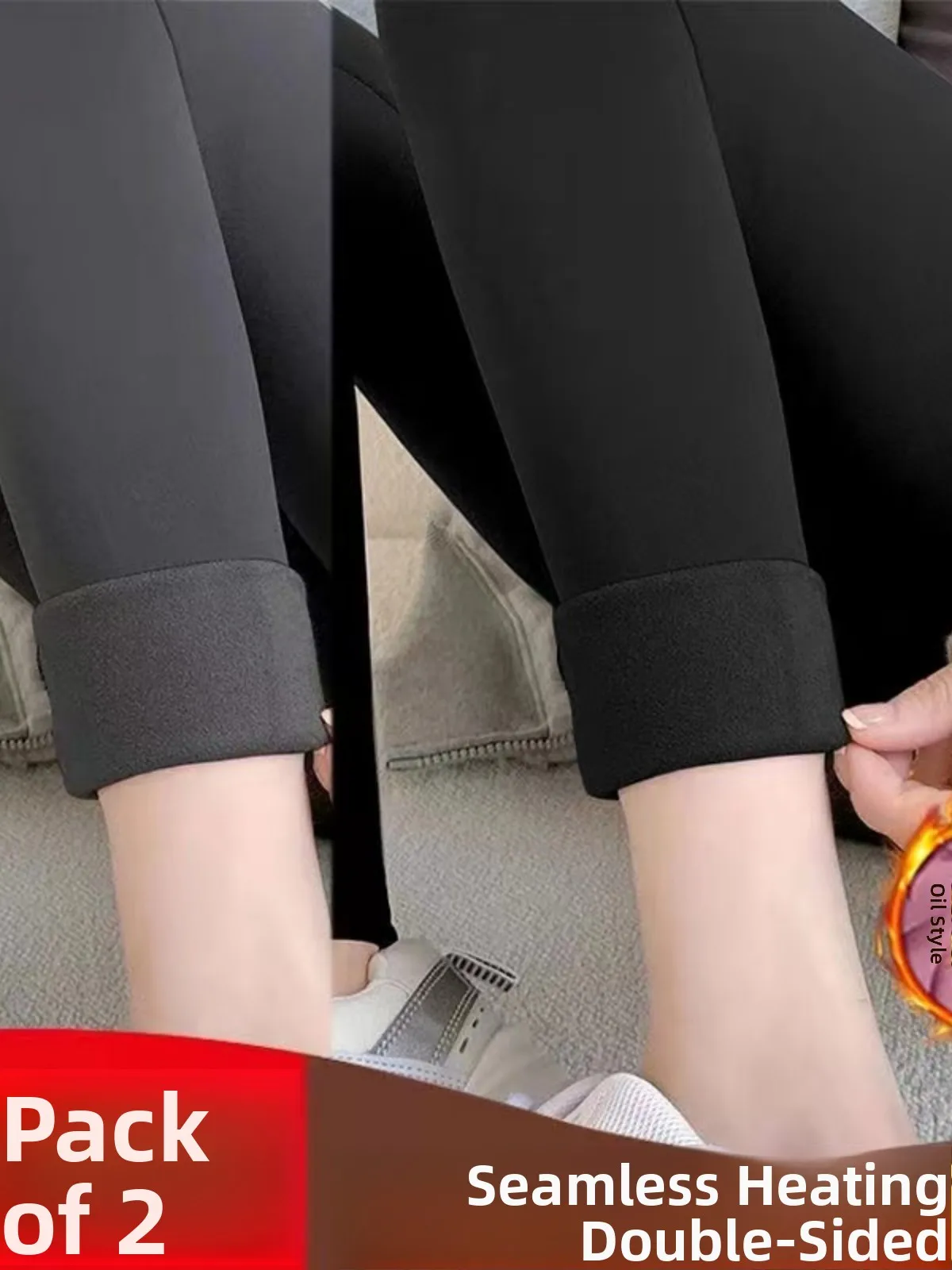 

Women's Slim Fit Thermal Underwear Pants Self-Heating Seamless Warmth Control Tummy Slimming Mid-Waist Cotton Threaded