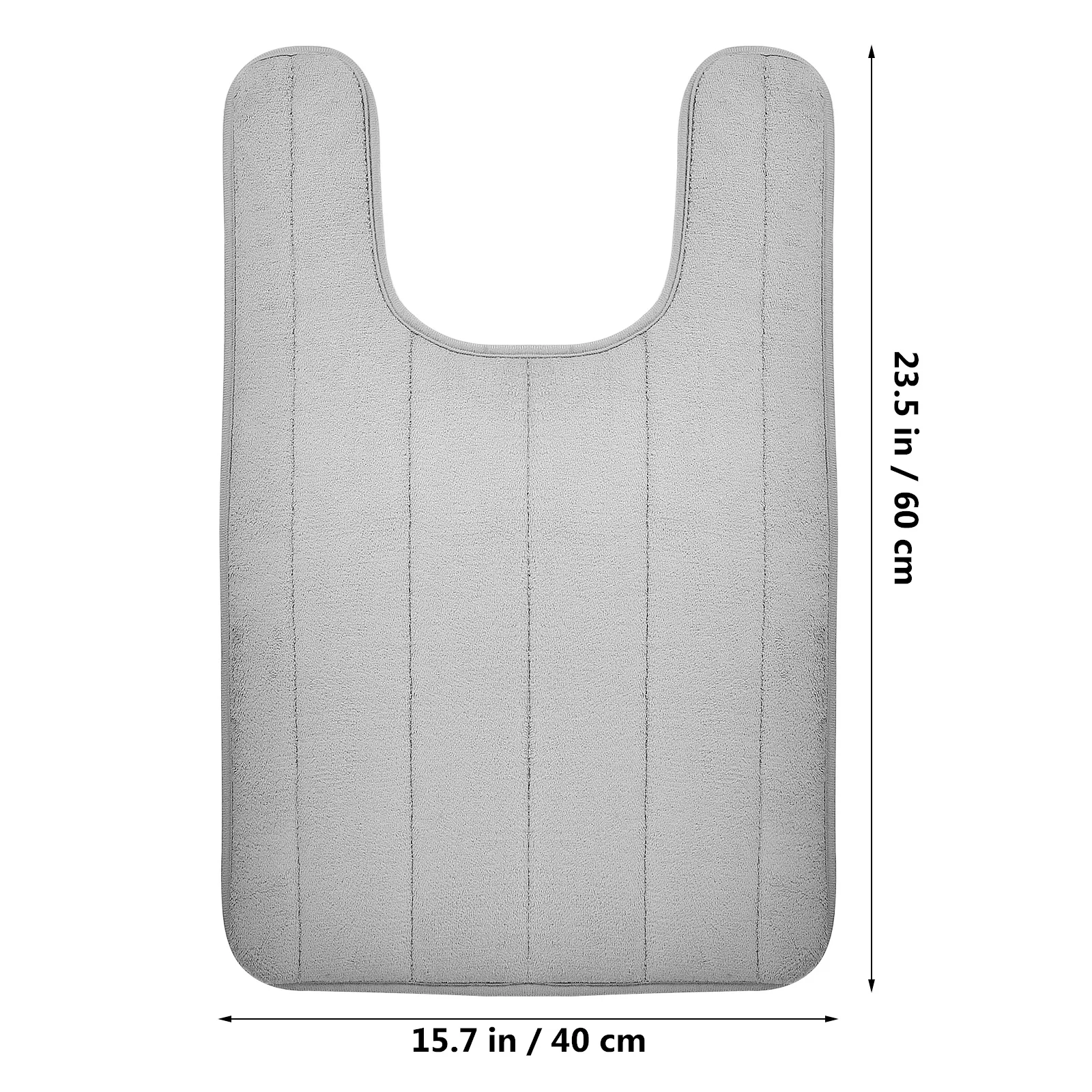 

2Pcs Contour Toilet Mat Bathroom Rug Anti-Skid Soft Absorbent Floor Mat Machine Wash Toilet Rug Floor Cushion for Bathroom