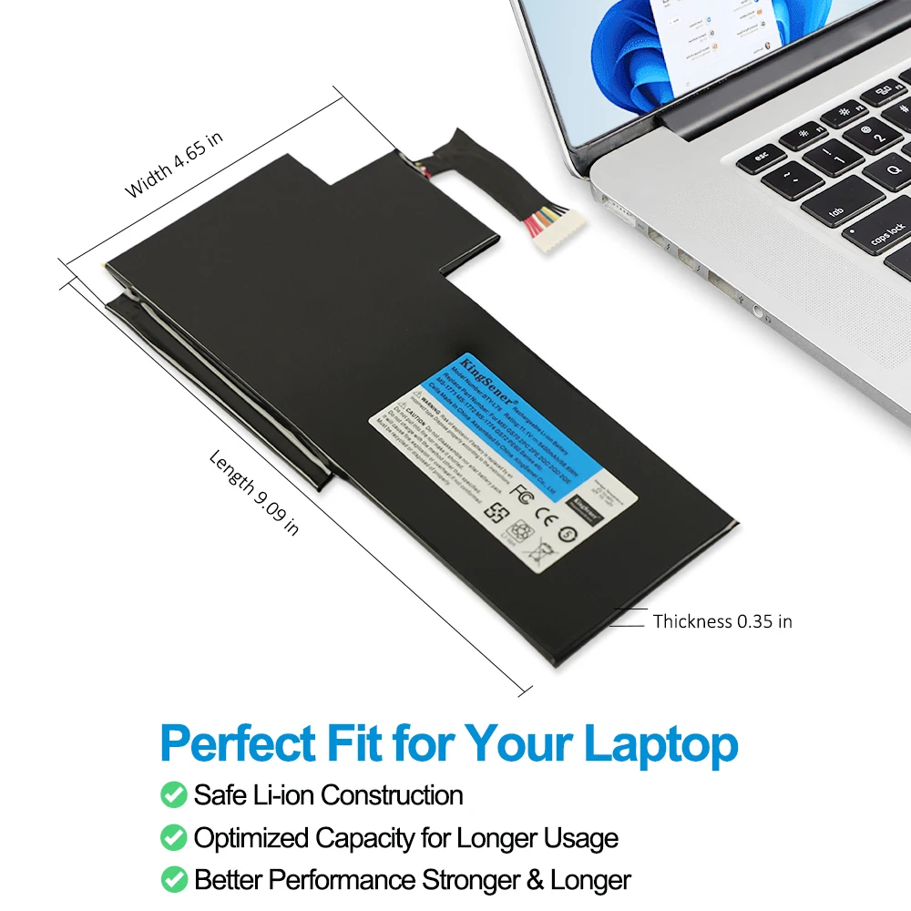 KingSener BTY-L76 Laptop Battery For MSI GS70 2OD 2PC 2PE 2QC 2QD 2QE GS72 MS-1771 MS-1772 MS-1773 MS-1774 MEDION X7613 MD98802