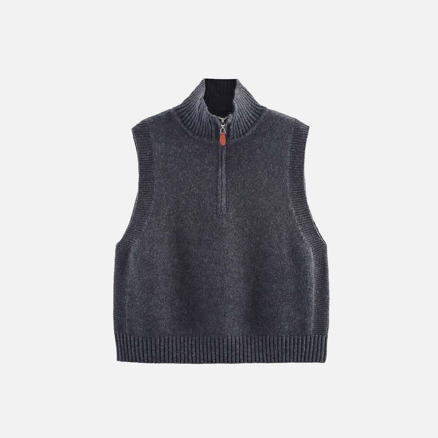 

Faionable Stand Collar f Open Jaet Vest Women's Autumn New Sle Z Other Material 00% Outerwear Regular Length