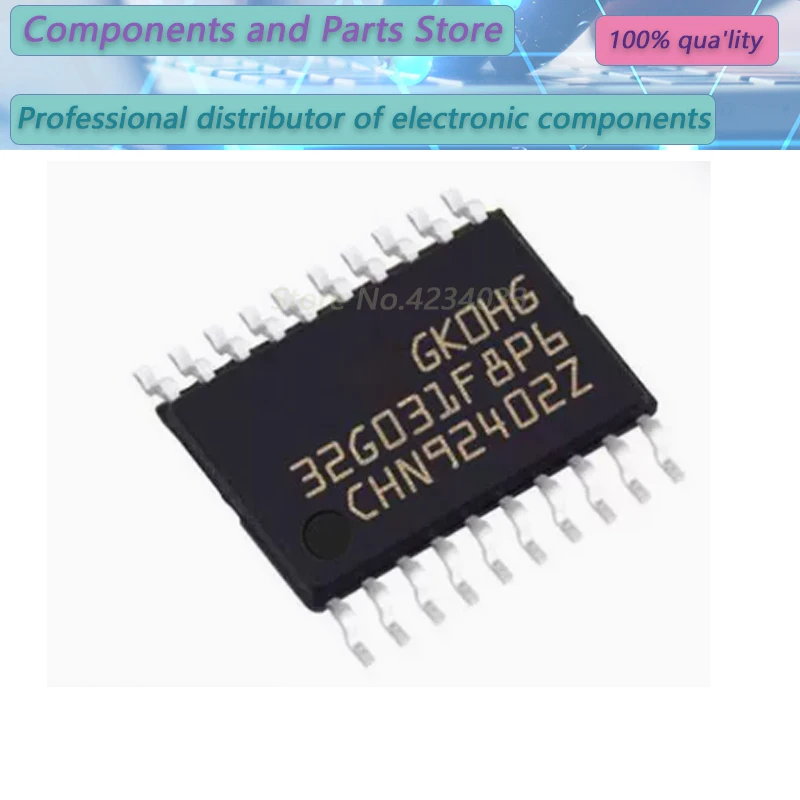 10PCS  STM32G031F8P6TR  STM32G031F8P6  STM32G031  TSSOP20  NEW100%  STM32G  031F8P6TR