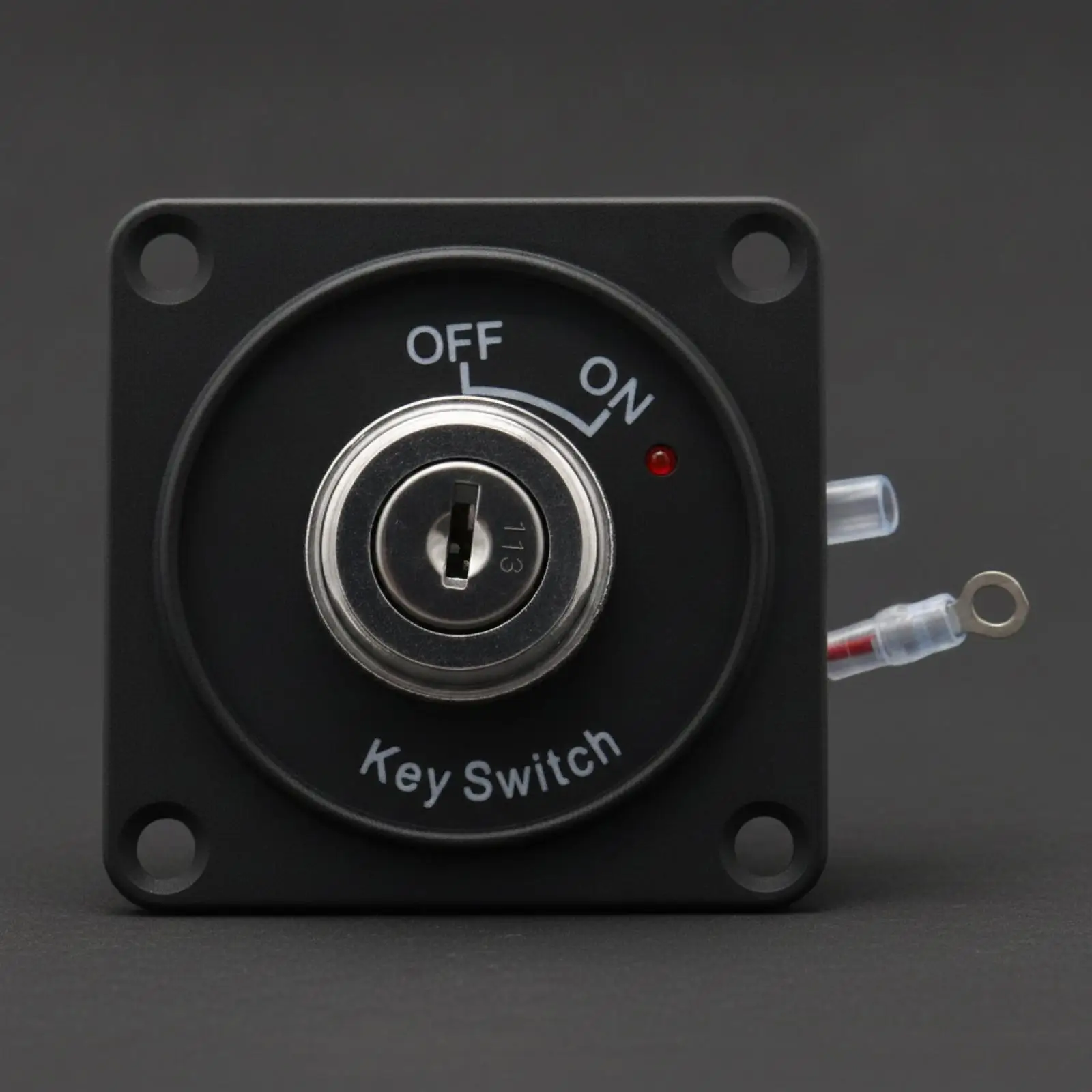 Car Ignition Key Switch with LED 10A 12V Power Control for RV Boat Automotive Use