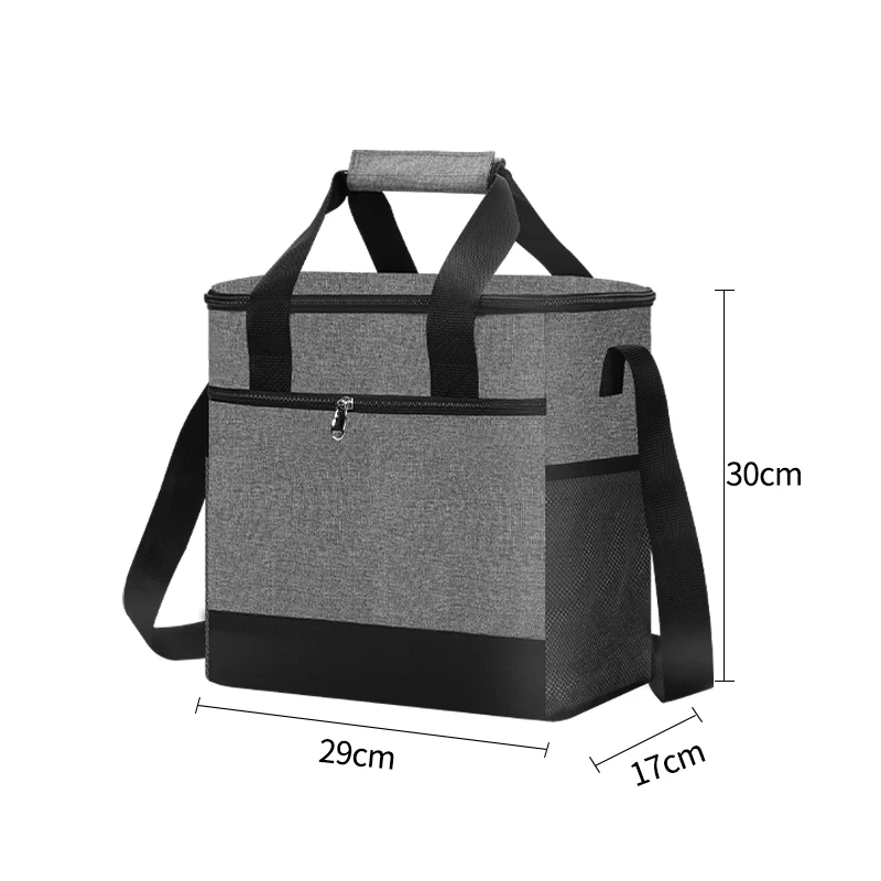 Modische, faltbare Thermotasche mit großer Kapazität, isoliert, Picknick, auslaufsicher, Lunchbox, Kühltasche für Outdoor-Reisen, Camping, Familie – Detail 7