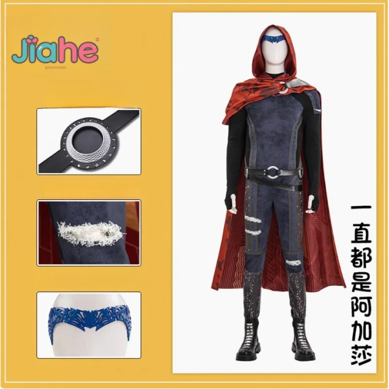 Película Billy Cosplay Agatha cos All Along disfraz mono capa cinturón tocado conjunto Halloween canción de fantasía para hombres nuevo uniforme de Billy