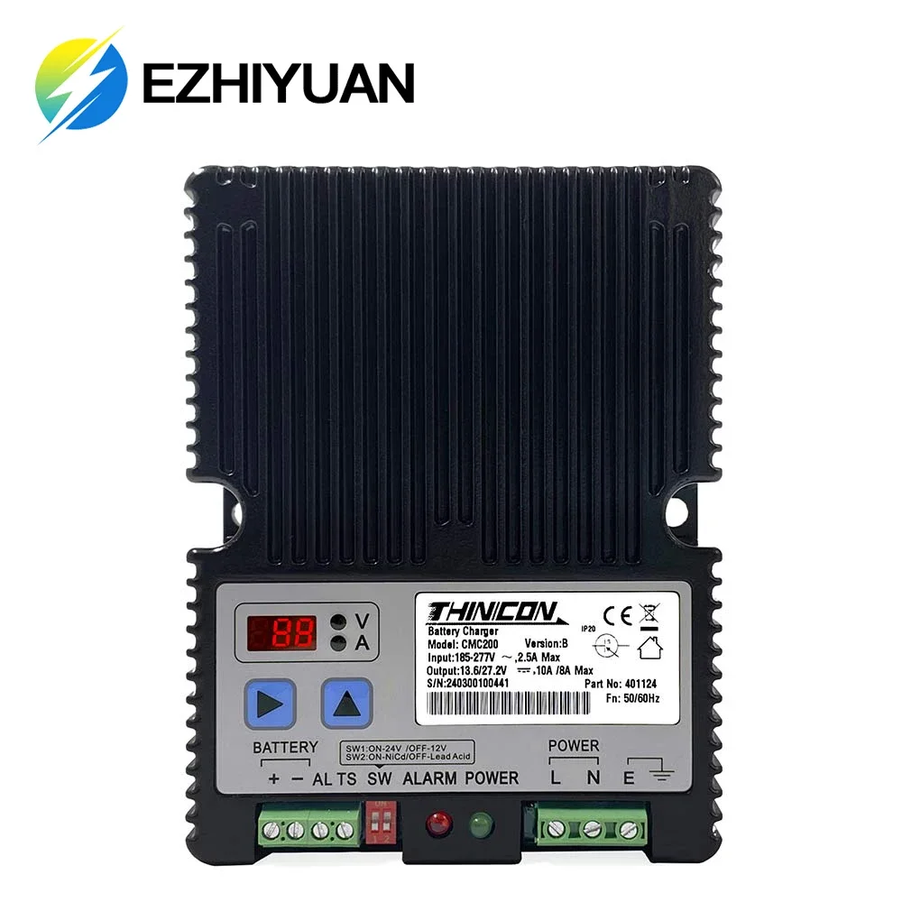 

CMC200 THINICON AC Charger Compatible With 12/24V 10A Industrial smart Battery charger Diesel generator parts