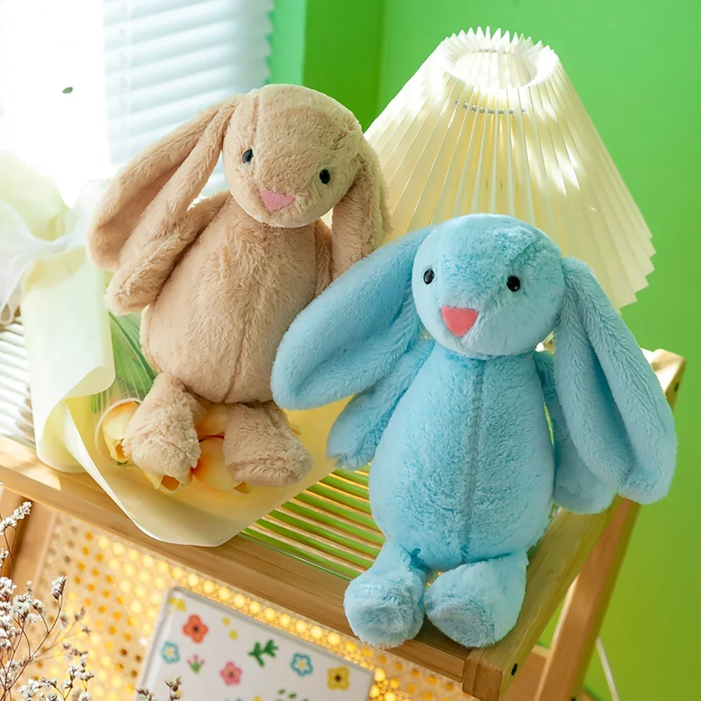 Birthday Christmas Gifts 25/35/45cm Cute Rabbit Plush Toy  Sleeping Toy Girls Baby Plush Animal Long Ear Soft Stuffed Bunny Doll