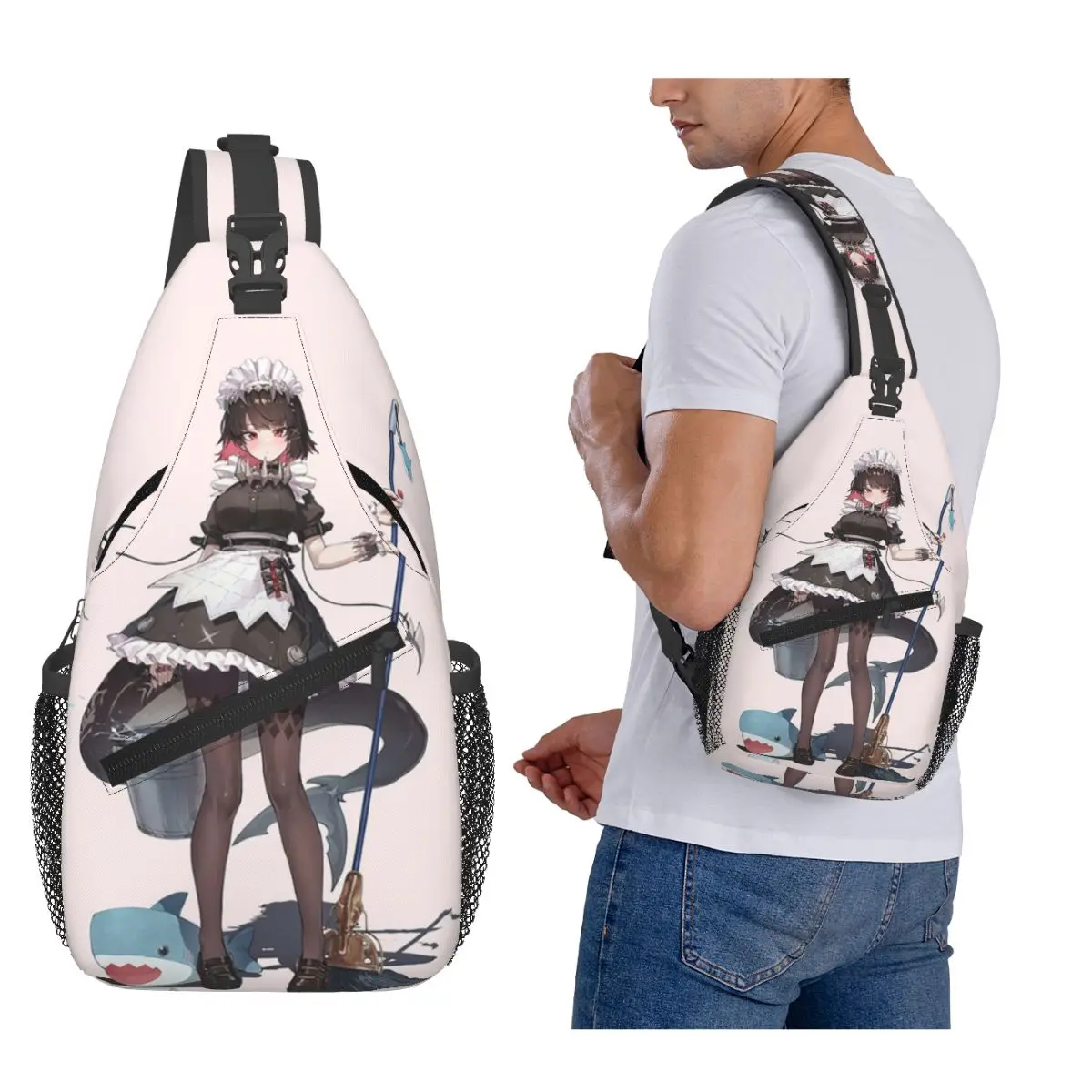 

Ellen Joe- Zenless Zone Zero нагрудная сумка, мужской рюкзак через плечо на слинге, нагрудная сумка, дорожный походный рюкзак, сумка на плечо