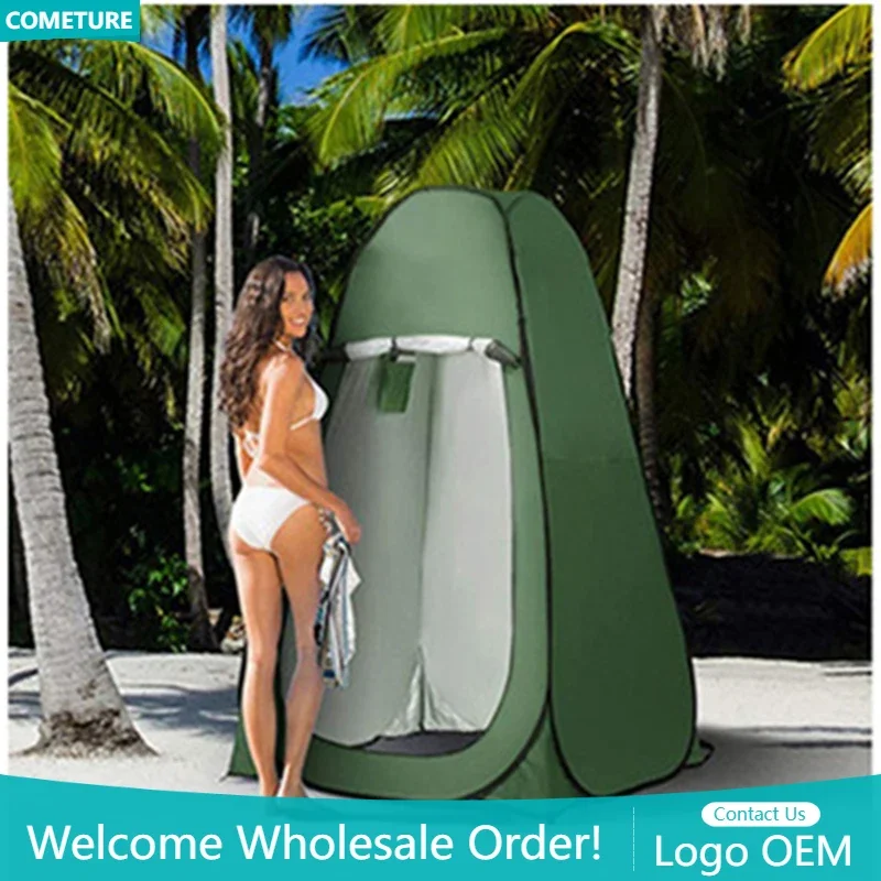 

Outdoor Portable Privacy Bath Shower Toilet Tent Easy Setup Shelter Clothes Changing Room Lightweight Waterproof Tent