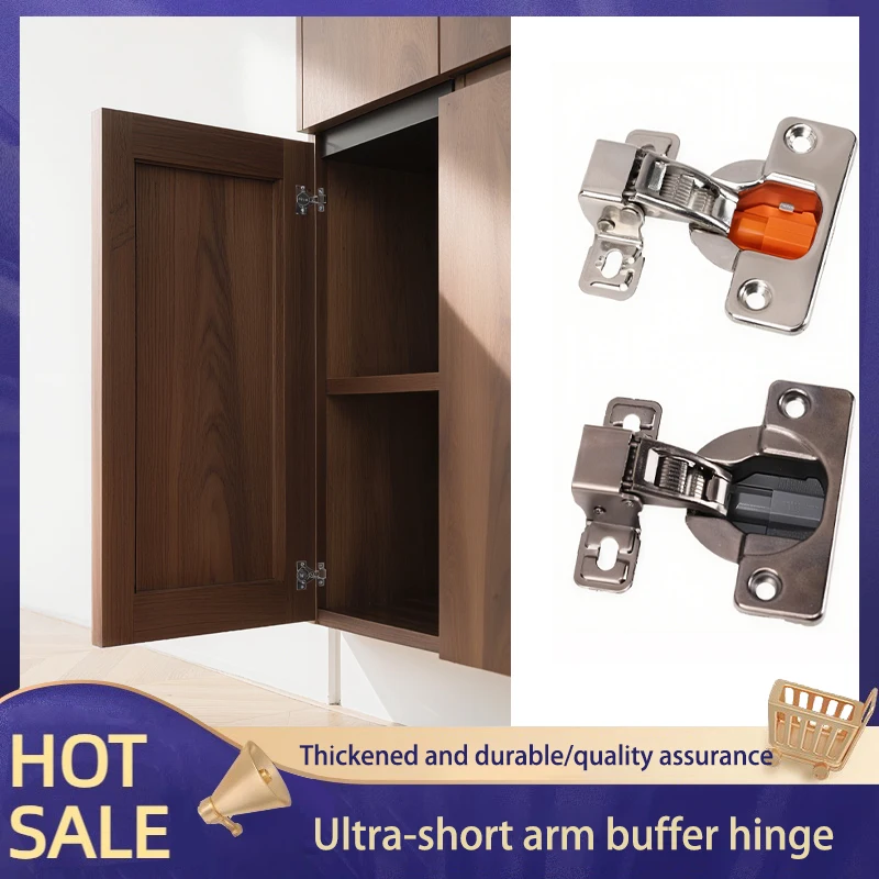 

Hidden Short Arm Soft Close Hydraulic Hinge For Furniture Cabinet With Narrow Frame And Minimal Installation Space