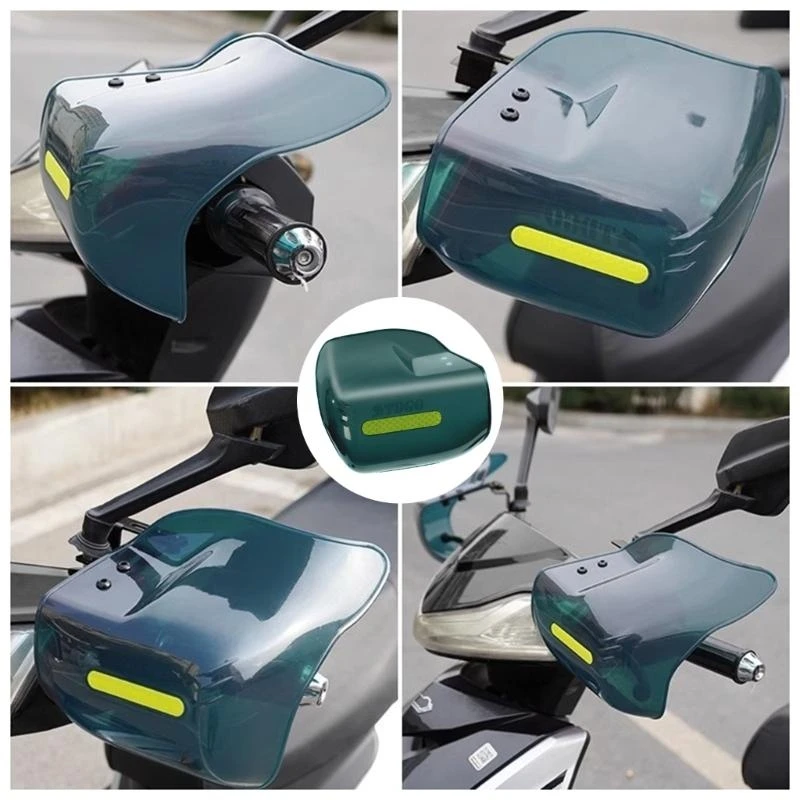 Versatile Motorbike Hand Cover Easy Install ABS Protective Hand Sleeves Water Resistant Hand Cover for Weather Defense H9EE