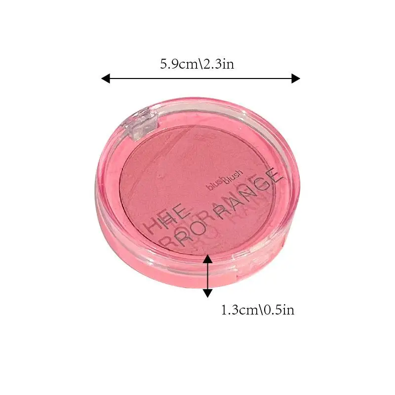 【HERORANGE】Palette di fard per il viso Fard opaco in polvere pressata impermeabile a lunga durata per il contorno delle guance Cosmetici da viaggio