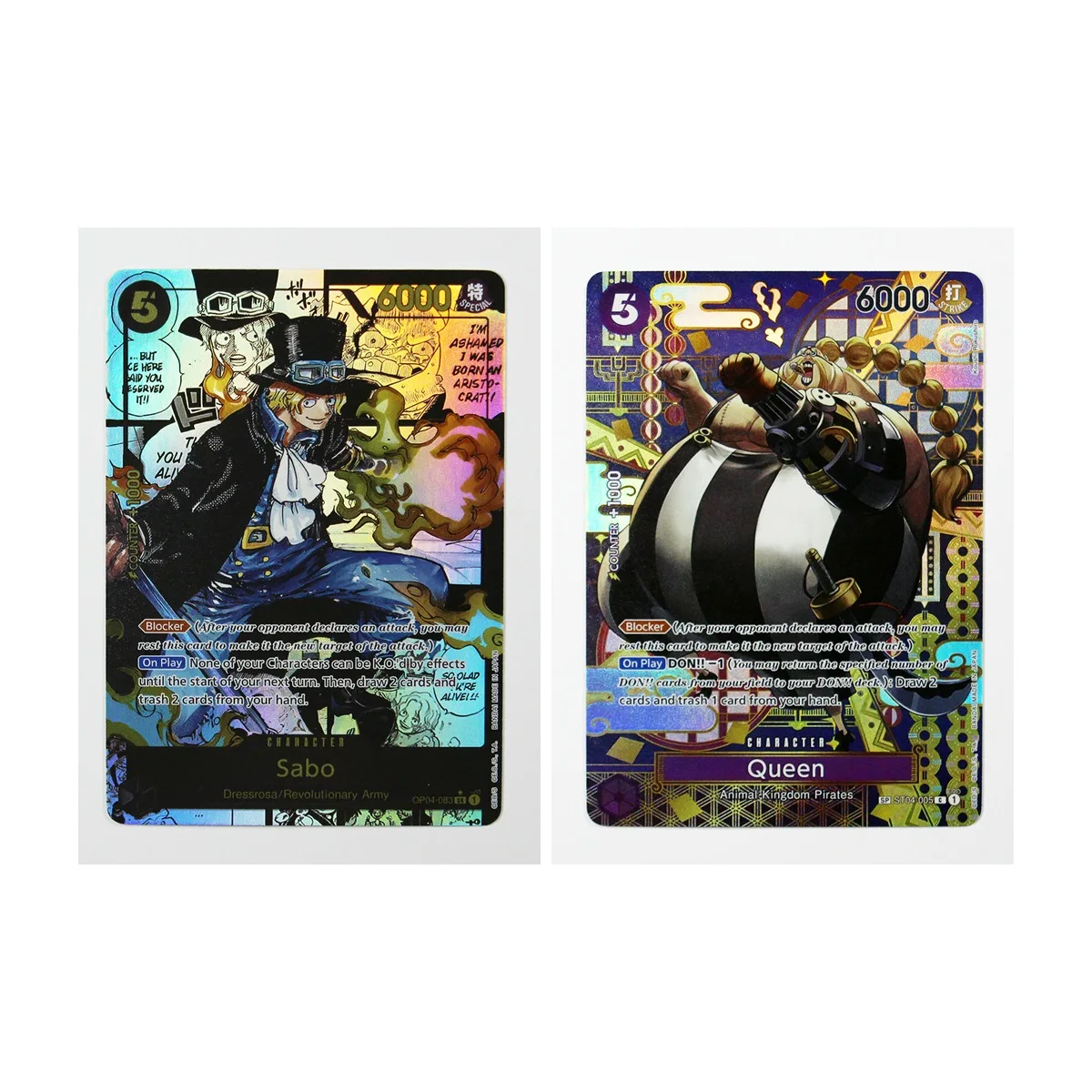 One Piece Proxy Card 2025 OP04 Cards Sabo Queen Collectible Trading Card Anime TCG Singles Toys Gift