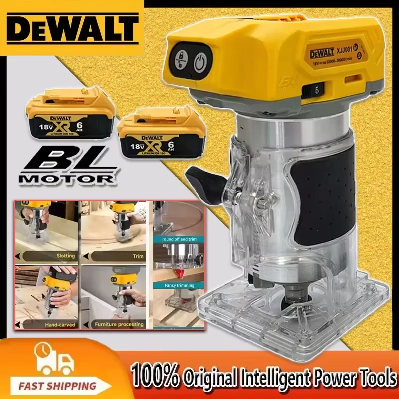 

DeWALT Brushless 33000RPM Electric Trimmer Cordless Woodworking Trimming Machine Wood Router Milling Engraving Slotting Machine
