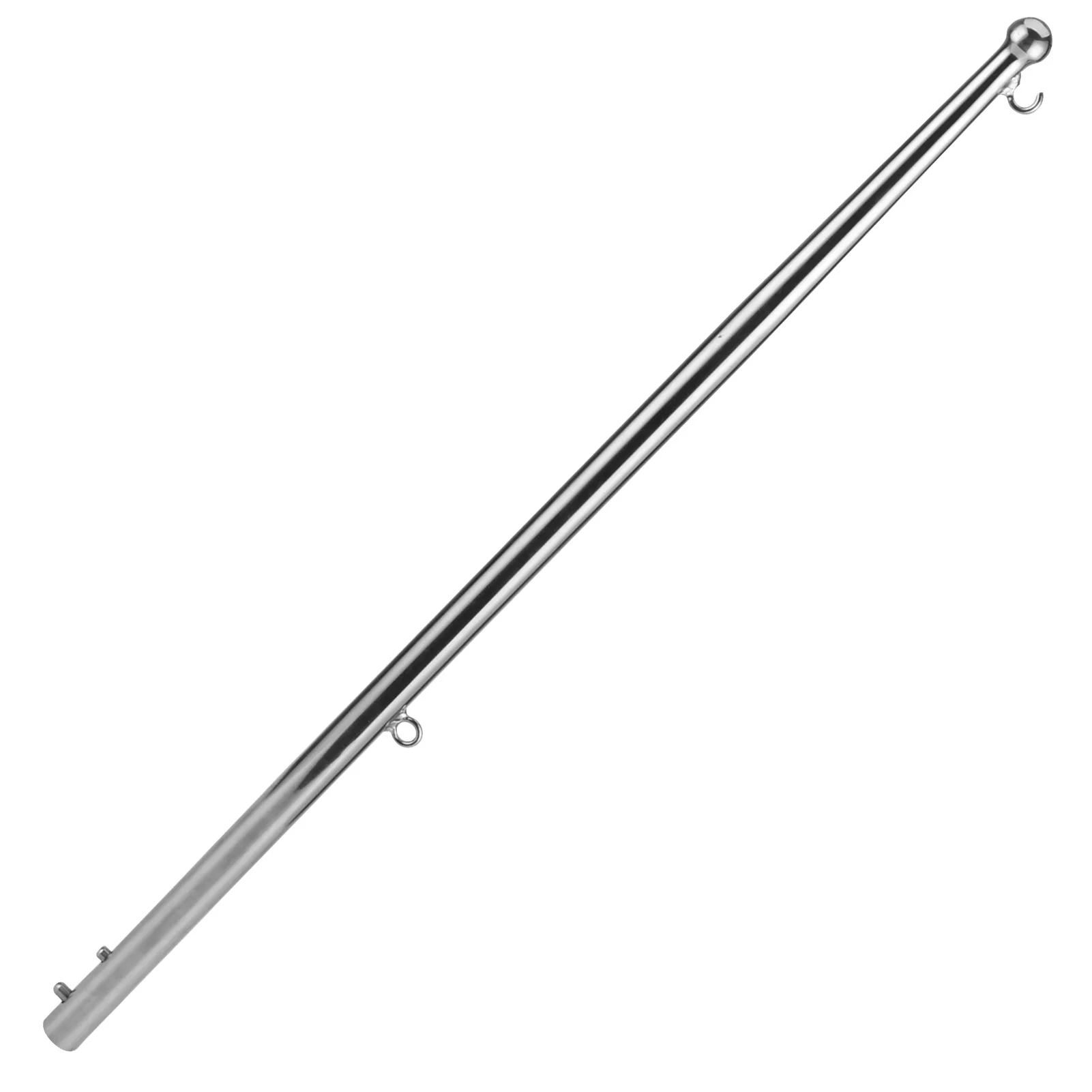 

610MM Boat Flag Pole 304 Stainless Steel, Rail Mount, Flag Staff Holder for Marine Yacht Marine Accessory, Yacht Flag Component