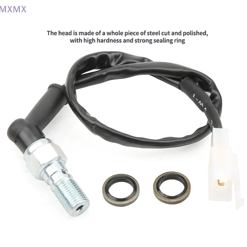 M10 * 1.25 مللي متر العالمي للدراجات النارية الجوف الترباس الهيدروليكية الفرامل الضغط الخلفي مفتاح الإضاءة موتو الملحقات #2