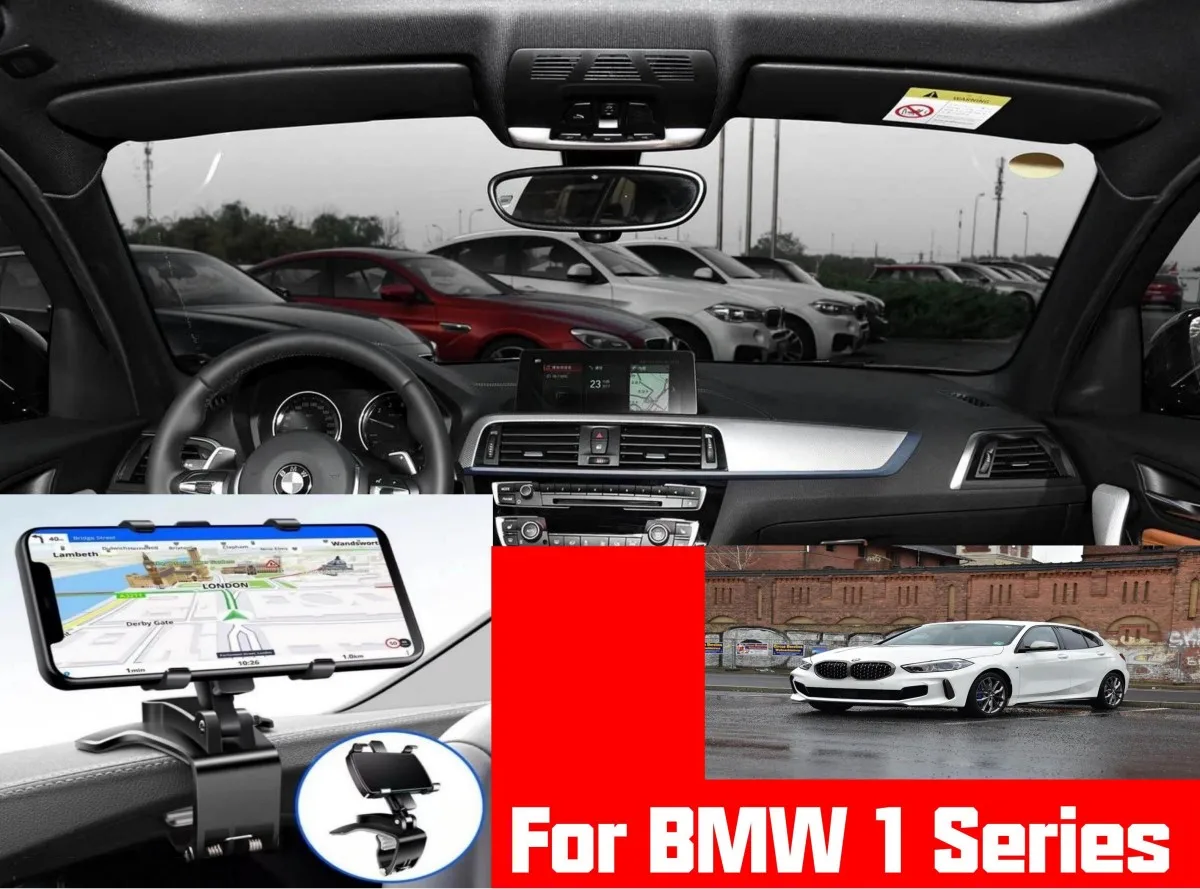 

Автомобильная навигационная подставка для мобильного телефона BMW серии 1, можно установить на зеркале заднего вида, приборную панель и солнцезащитный козырек.