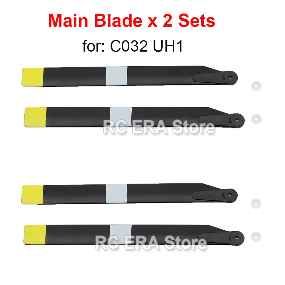2 Zestawy Śmigieł Rotorów Głównych RC ERA do C032 UH1 Huey C138 Pro Bell206 C184 MD500 C186 C187 C189 C190 Helikopterów RC Oryginalne Części