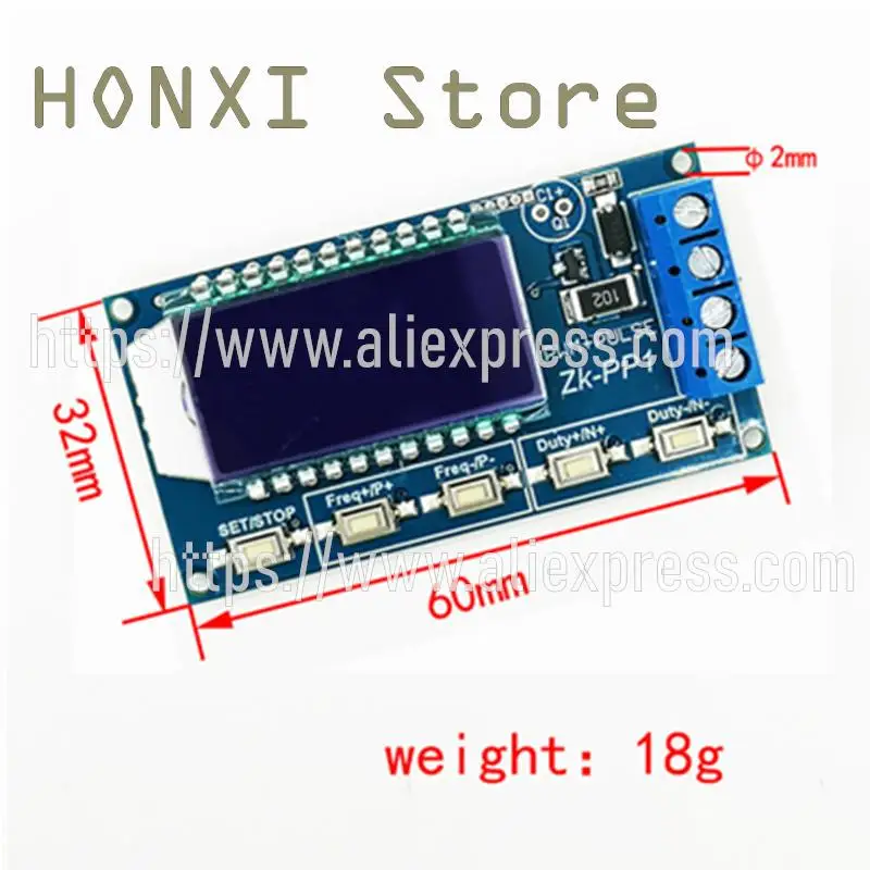 1 pz Digital dual mode PWM numero di impulsi frequenza ciclo di lavoro regolabile del modulo generatore di segnale a onda rettangolare a onda quadrata