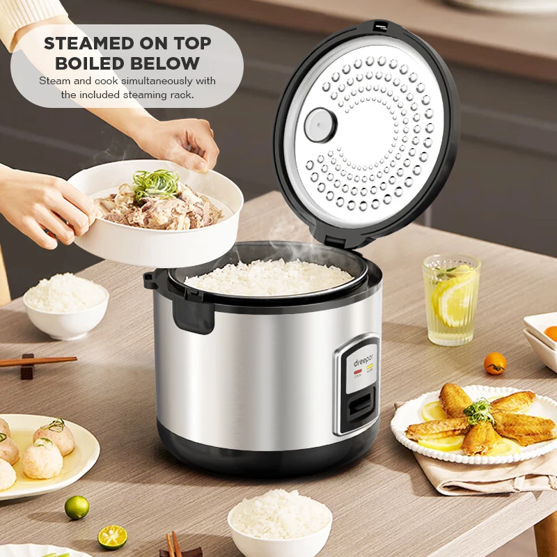 Rice cooker 3L non-stick pan one touch healthy cooking automatic warm 500 watts electric rice cooker