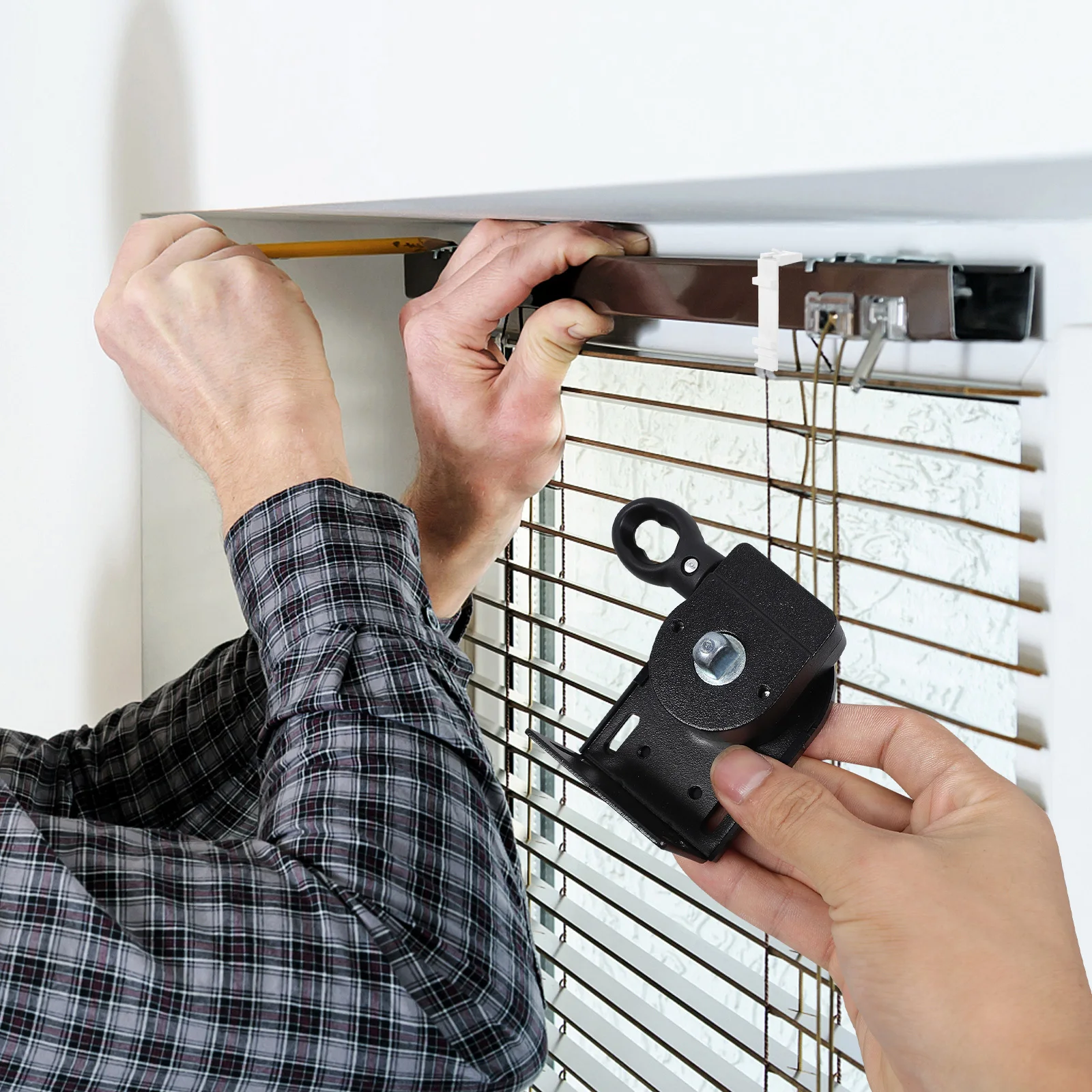 

Universal Outdoor Mounting Brackets For Roller Blinds Black Support Replacement Parts Easy Install Weather Resistant