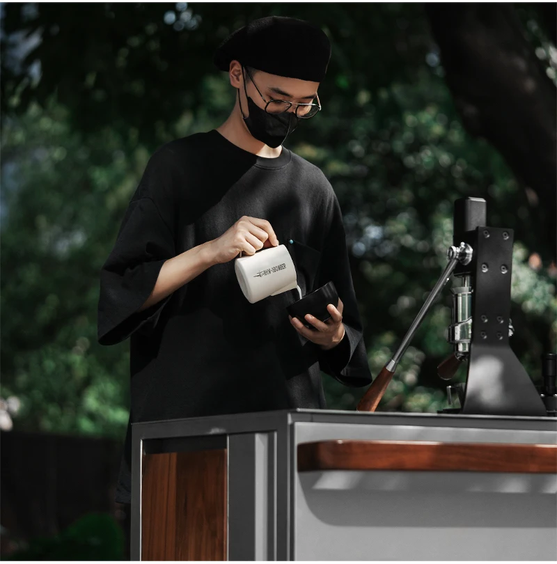 MHW 3BOMBER 400/700 ml Milchaufschäumkrug Dampfgarer Tasse Große Kapazität Milchschaumkrug Milchdampfende Latte Werkzeuge Kaffeezubehör – Detail 20