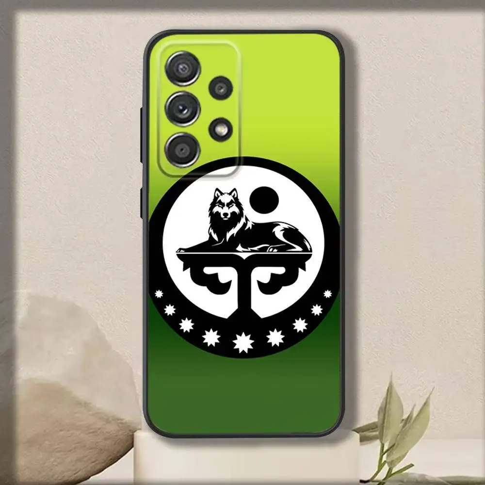 Chechen Coats Logo Phone Case For Samsung S 25,24,23,22,30,21,10,9,Ultra,Plus,Lite,FE,4,5 G Soft Black Case