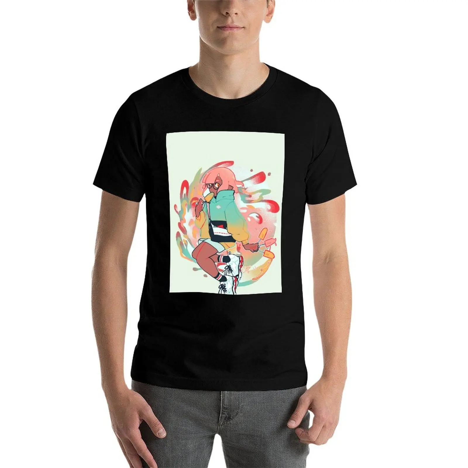 الآيس كريم دريم تي شيرت رجل تي شيرت جرافيك رجل تي شيرت القطن عالية الجودة تي شيرت مخصص طباعة تي شيرت