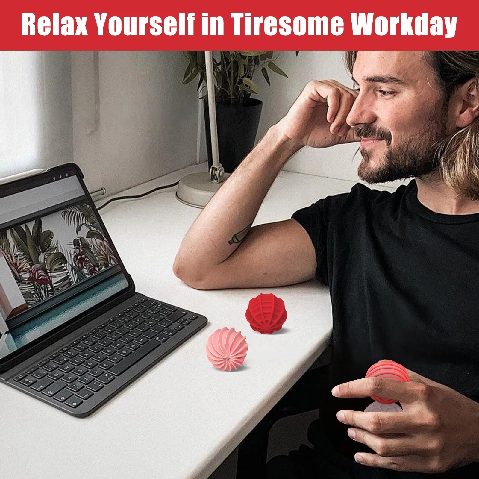 تململ الكرة المغناطيسية الحسية الضغط لينة سيليكون الملمس القلق الكرة لغز متعة السفر لعبة هالوين عيد الميلاد هدية مجموعة