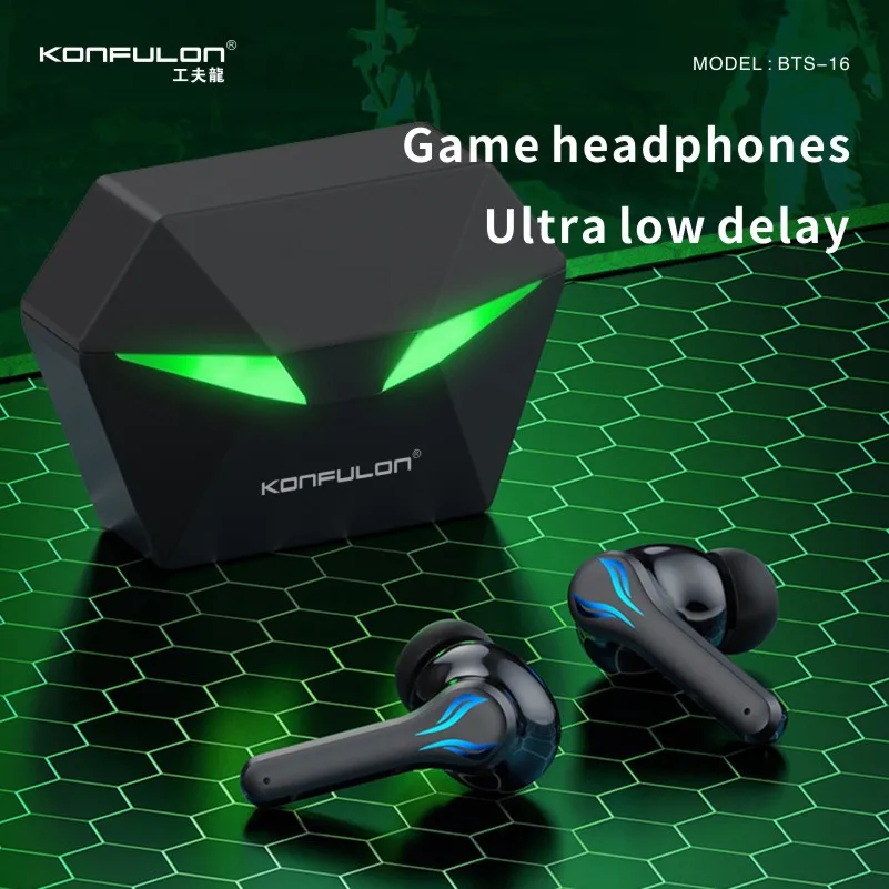 

Gaming Earphones Bluetooth Wireless Esports Dedicated Smart Touch Headset HiFi Stereo Noise Reduction Headphone for All Phones