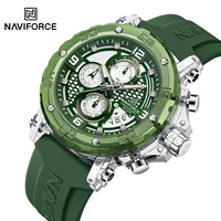 NAVIFORCE para hombres correa de silicona relojes de cuarzo de moda de lujo reloj de pulsera cronógrafo deportivo 5TM relojes masculinos impermeables regalos