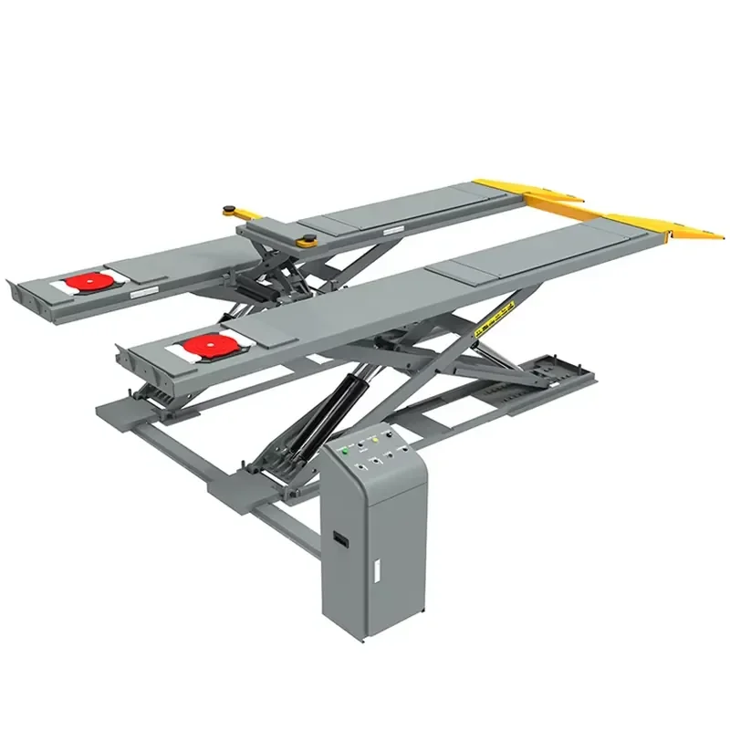 Manufacturers Direct Sales Hot Ultra-thin Scissor Lift on Ground for Car 1750mm Lifting Height 2.2KW Motor 12-Year Warranty