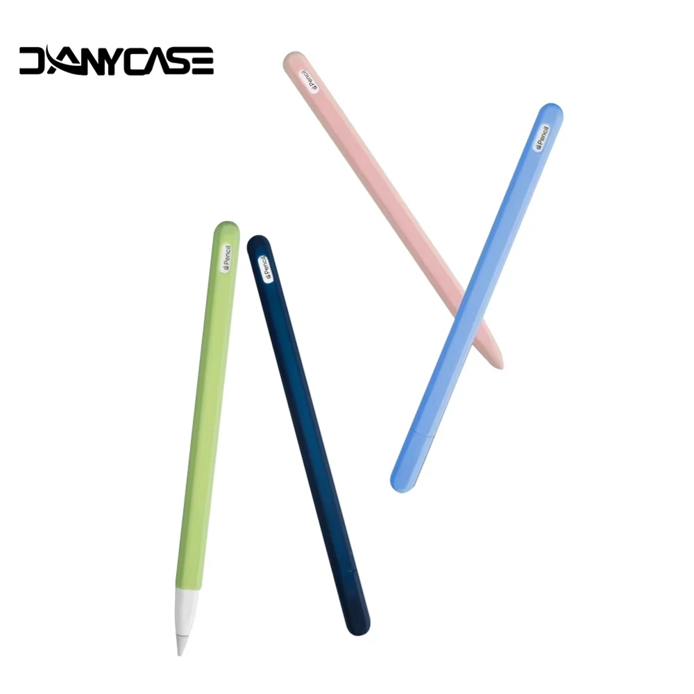

Силиконовый пенал для Apple Pencil 2nd iPad Pencil Skin, мягкий силиконовый защитный чехол, стилус, ручка, два колпачка