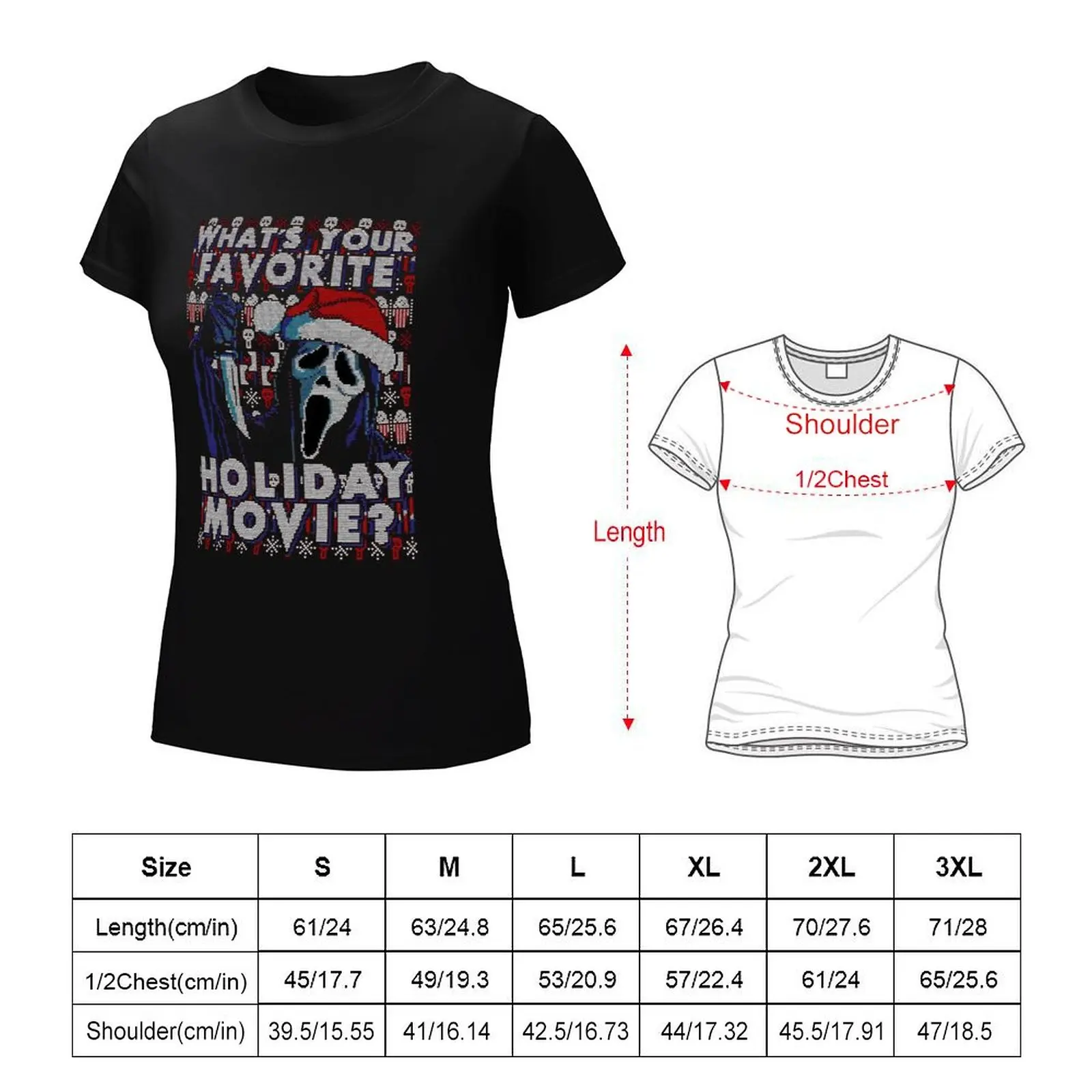 Whats Your Favorite Holiday Movie T-Shirt blanks oversized white t shirts for Women