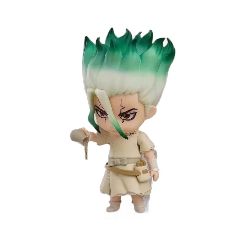 Neue q-version nendoroid stein gott senku neue steinzeit stein zeit bewegliches gesicht wechselnde hand modell verzierung