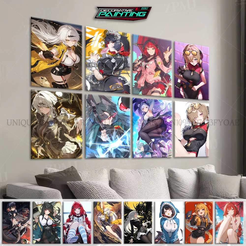 

Game Zenless Zone Zero Canvas Painting Anime Print Posters Wall Artwork HD Pictures Home Decor Bedroom No Framework Wallpaper